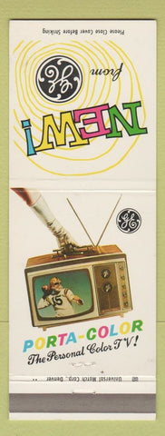 Matchbook Cover - GE TV Color football Phoenix AZ