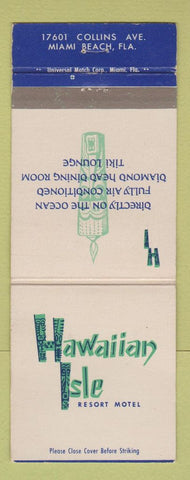 Matchbook Cover - Hawaiian Isle Resort Motel Miami Beach FL