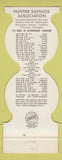 Matchbook Cover - Cincinnati Reds Baseball 1974 Hunter Savings