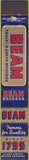 Matchbook Cover - Jim Beam Whiskey 10 Strike