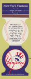 Matchbook Cover - New York Yankees Baseball Hottle's Wilkes Barre PA 1980