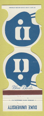 Matchbook Cover - Duke Blue Devils Football 1979 Bank Durham NC