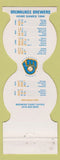Matchbook Cover - Milwaukee Brewers Baseball 1984 Grosenicks Restaurant