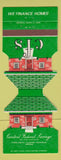 Matchbook Cover - Central Federal Savings Terre Haute Clinton Rockville IN