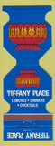 Matchbook Cover - Tiffany Place Restaurant Pittsburgh PA