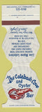 Matchbook Cover - Calabash Cove Oyster Bar Charlotte NC