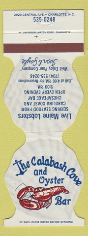 Matchbook Cover - Calabash Cove Oyster Bar Charlotte NC