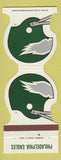 Matchbook Cover - Philadelphia Eagles Football 1982 Hottle's Wilkes Barre PA