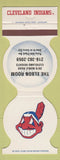 Matchbook Cover Cleveland Indians Baseball Elbon Room Cleveland Heights OH 1982
