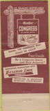 Matchbook Cover - El Rancho motor Lodge Rock Springs WY 30 Strike rose