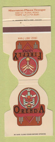 Matchbook Cover - Orenda Firefly Lounge Sheraton Tempe AZ