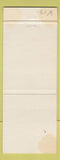 Matchbook Cover - Fuzzy Thurston's Packers Football Appleton Mensha WI WEAR