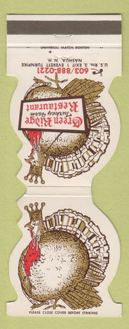 Matchbook Cover - Green Ridge Turkey Farm Restaurant Nashua NH Jewelite