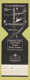 Matchbook Cover - El Cid Restaurant Miami FL