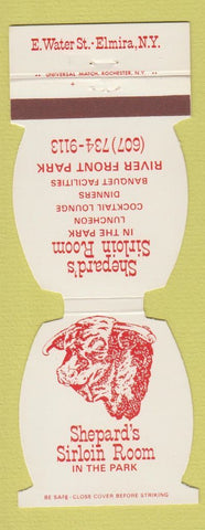 Matchbook Cover - Shepard's Sirloin Room Elmira NY