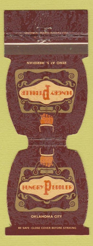 Matchbook Cover - Hungry Peddler Oklahoma City OK restaurant Jewelite