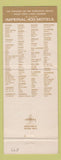 Matchbook Cover - Imperial 400 Motel Salt Lake City UT