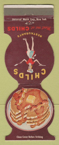 Matchbook Cover - Childs Restaurants girlie pancakes