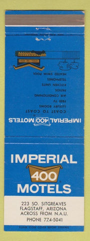 Matchbook Cover - Imperial 400 Motel Flagstaff AZ