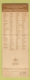 Matchbook Cover - Imperial 400 Motel Tucson AZ