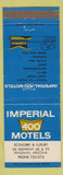 Matchbook Cover - Imperial 400 Motel Kingman AZ Route 66