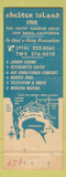 Matchbook Cover - Shelter Island Inn restaurant hotel San Diego CA