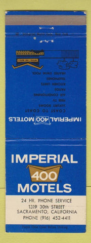 Matchbook Cover - Imperial 400 Motel Sacramento CA