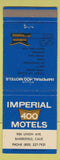 Matchbook Cover - Imperial 400 Motel Bakersfield CA