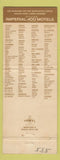 Matchbook Cover - Imperial 400 Motel Lakeland FL