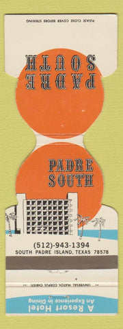 Matchbook Cover - Padre South Hotel South Padre Island TX