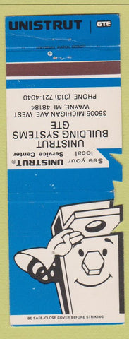 Matchbook Cover - Unistrut GTE Wayne MI