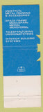 Matchbook Cover - Unistrut GTE Wayne MI