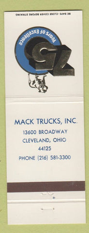 Matchbook Cover - Mack Trucks 75th Cleveland OH