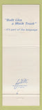 Matchbook Cover - Mack Trucks 75th Cleveland OH