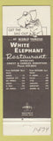 Matchbook Cover - White Elephant Restaurant Eastland TX