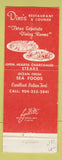 Matchbook Cover - Dino's Restaurant Daytona Beach FL WEAR