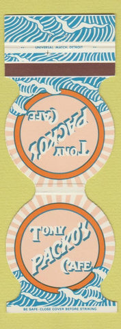 Matchbook Cover - Tony Packo's Cafe Toledo OH Hungarian Restaurant