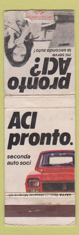 Matchbook Cover - ACI Pronto girlie Italian Auto Club? WEAR