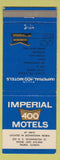 Matchbook Cover - Imperial 400 Motel Peoria IL