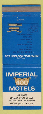 Matchbook Cover - Imperial 400 Motel Dover NH