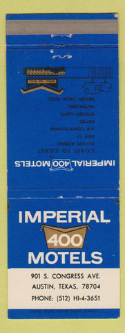 Matchbook Cover - Imperial 400 Motel Austin TX