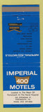 Matchbook Cover - Imperial 400 Motel Portsmouth VA