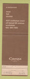 Matchbook Cover - Hatch Cover Restaurant Scottsdale AZ