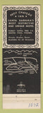 Matchbook Cover - Chateau Inn Santa Barbara CA