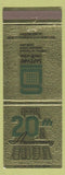 Matchbook Cover - Safeway Credit Union Burlingame CA 20th Anniversary 1973