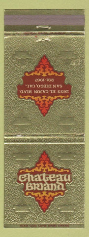 Matchbook Cover - Chateau Briand San Diego CA