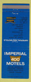 Matchbook Cover - Imperial 400 Motel Flagstaff AZ