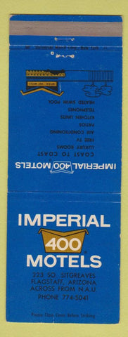 Matchbook Cover - Imperial 400 Motel Flagstaff AZ