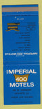 Matchbook Cover - Imperial 400 Motel Lafayette LA
