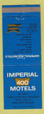 Matchbook Cover - Imperial 400 Motel Rockford IL